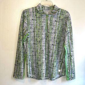 EXCELLENT CONDITION SIZE MEDIUM WOMEN’S BETTE & COURT LONG SLEEVE   1/4 ZIP TOP